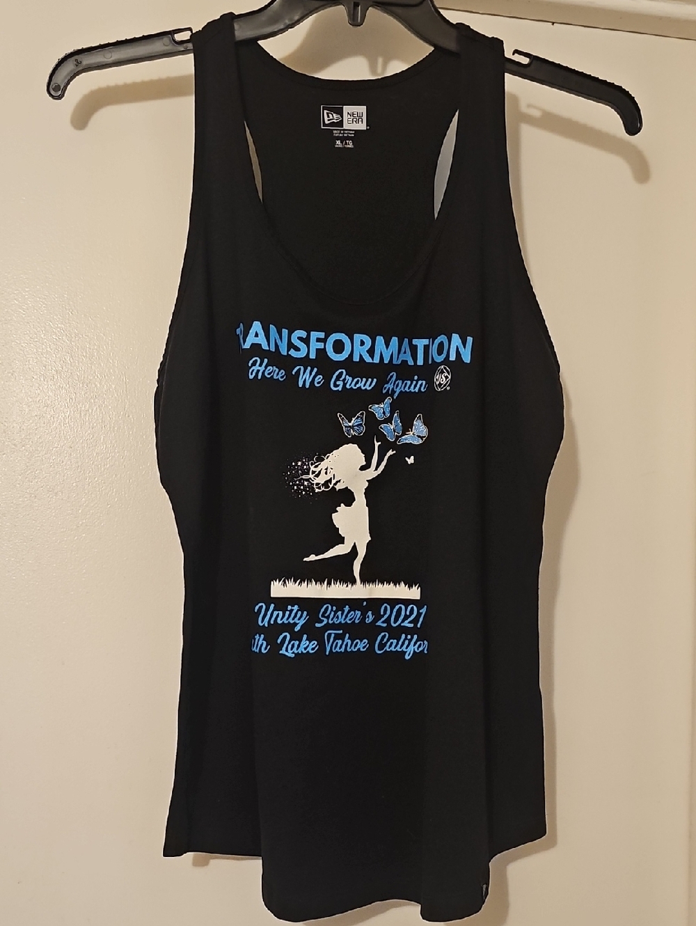 New Era Women’s Black 'Transformation' Graphic Tank Top